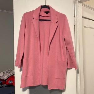 Pink J. Crew Sweater Blazer